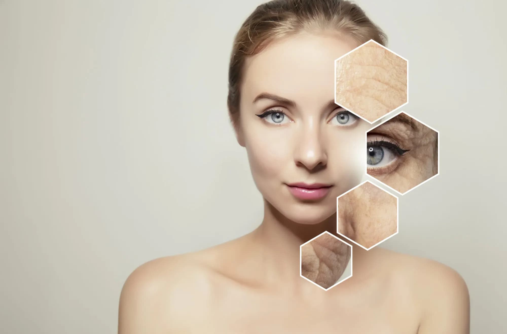 Hautanalyse: Vergleich der Hautstruktur bei einer Anti-Aging-Behandlung